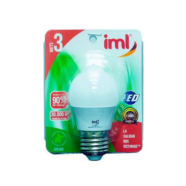 Foco Led Iml FOCO LED-AA3 TIPO A - MARCA IML® | Grupo IML - México y Centroamérica